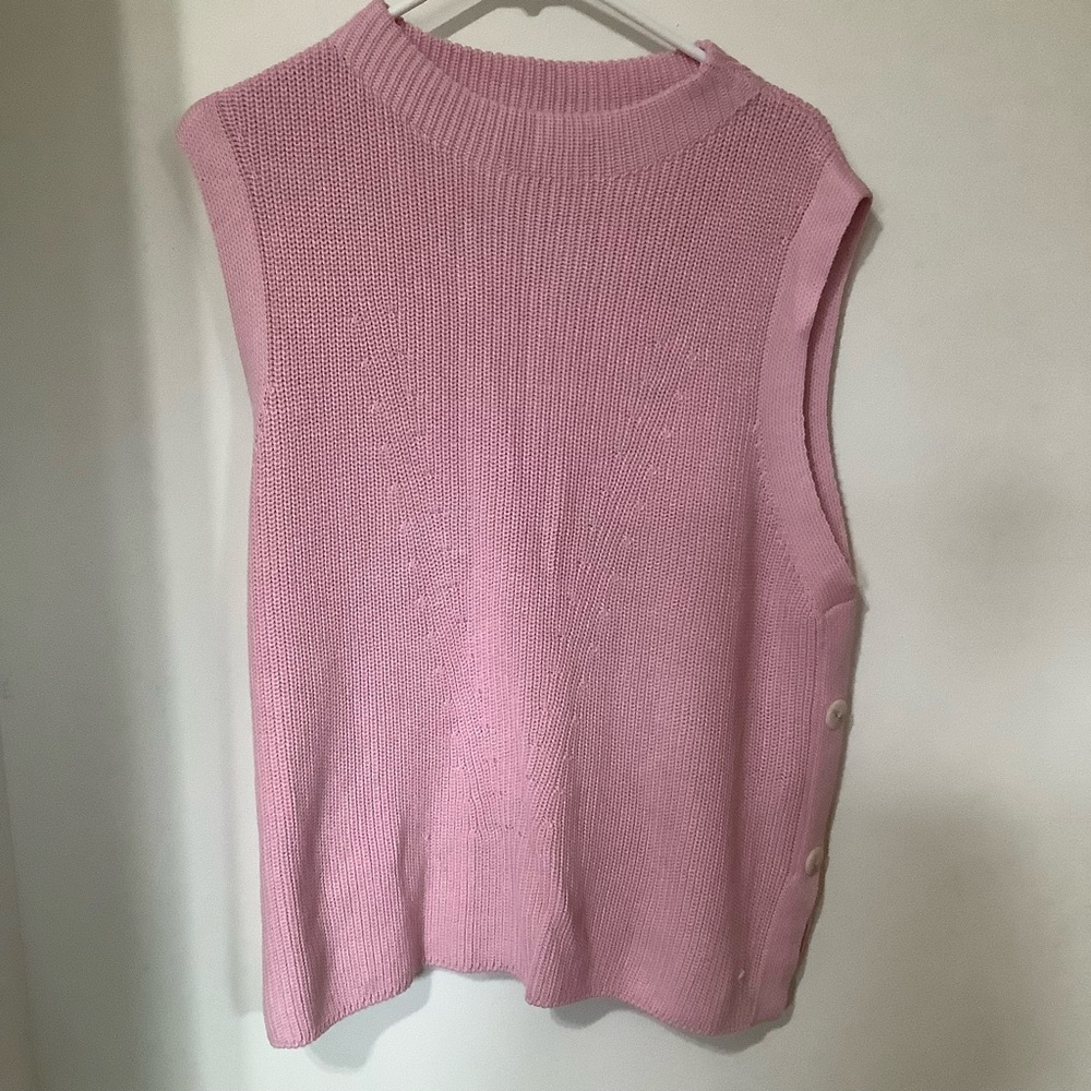 OLSEN Pink Sleeveless Knit Top (NWOT)